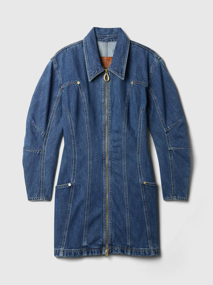 Mavi Gap × Cult Gaia Barrel Denim Mini Elbise