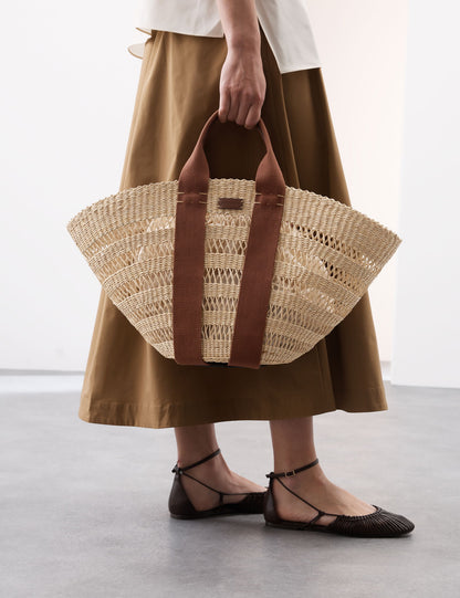 Straw Large Tote
