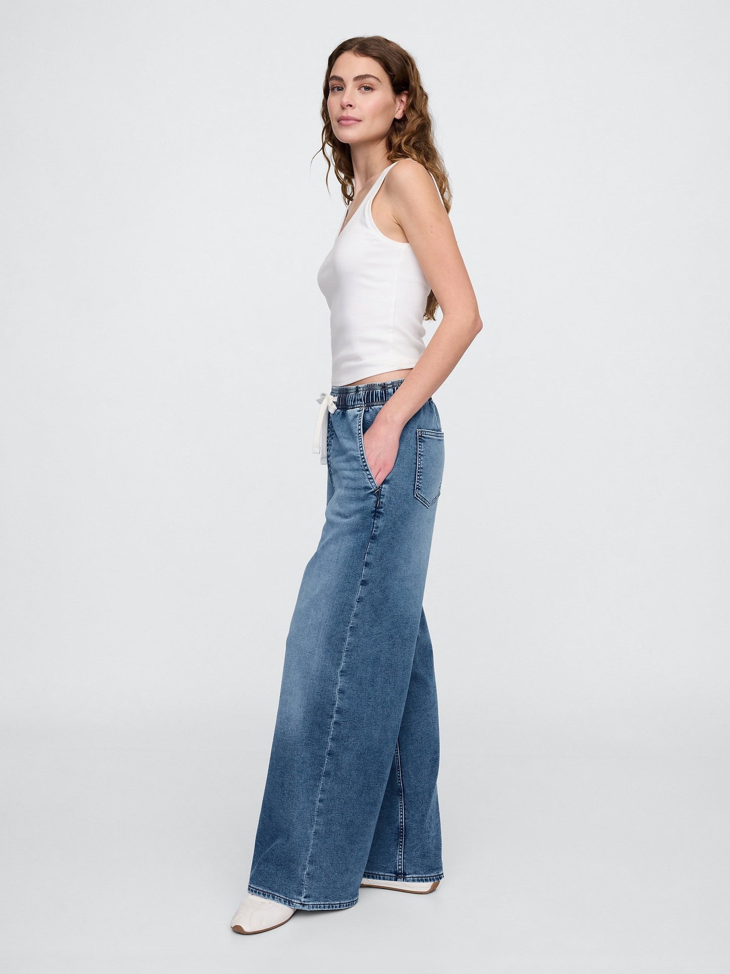 Mavi High Rise Baggy Jean Pantolon