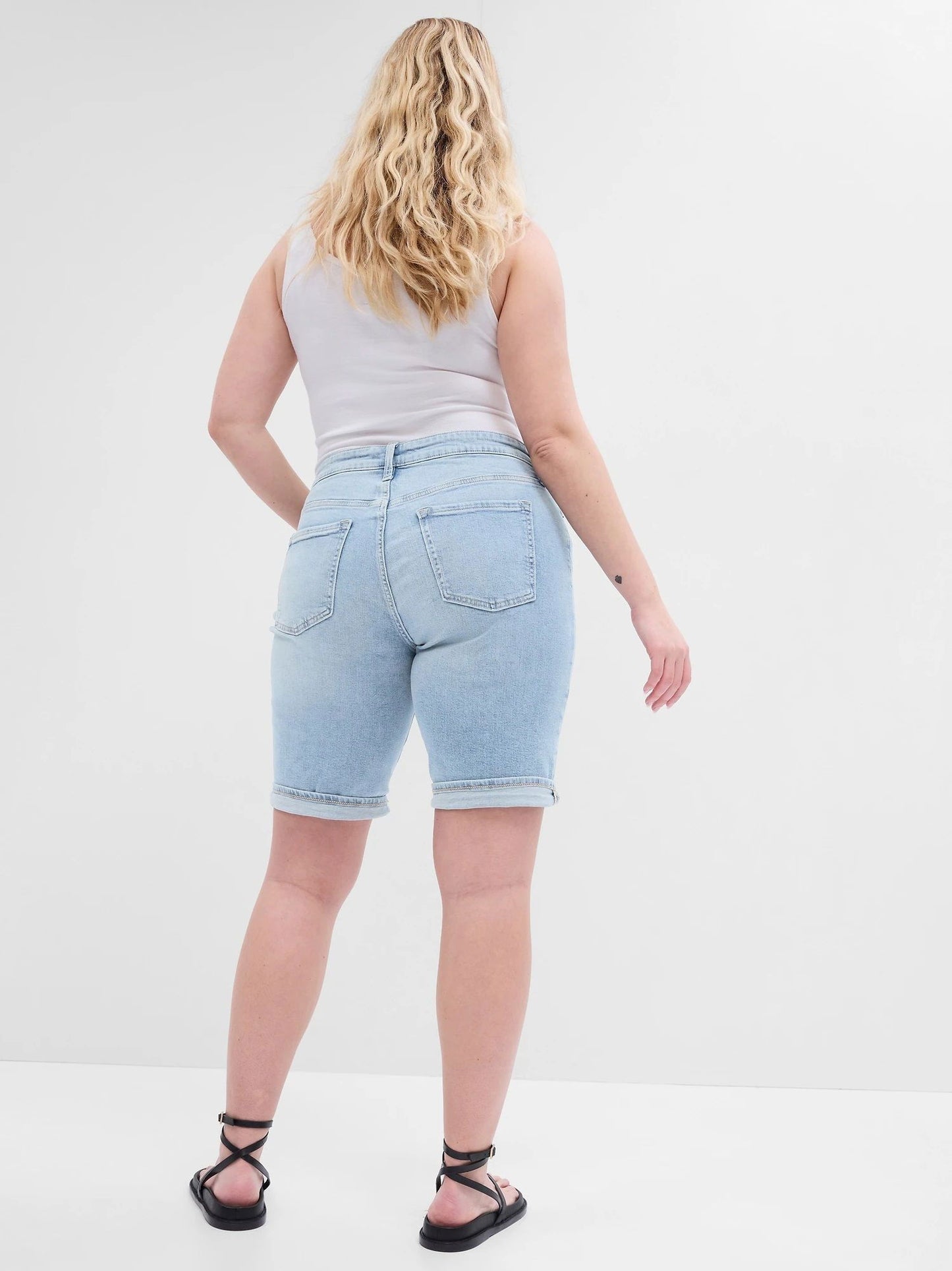 Açık Mavi Denim Şort