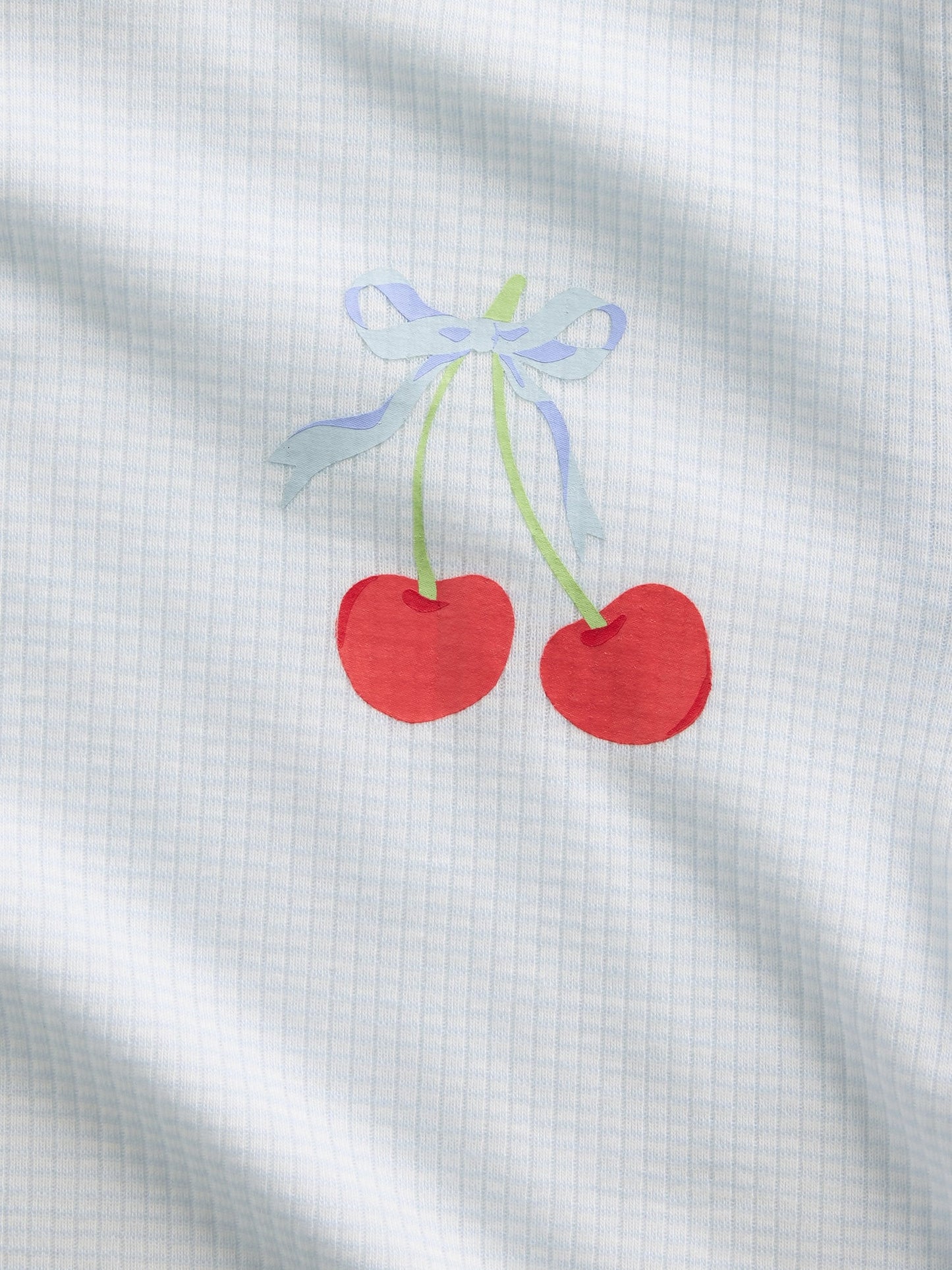 Mavi Recycle Fitilli Pijama Şort Takım