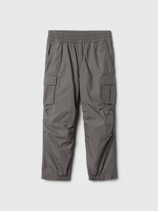 Gri Astarlı Paraşüt Kargo Jogger Pantolon