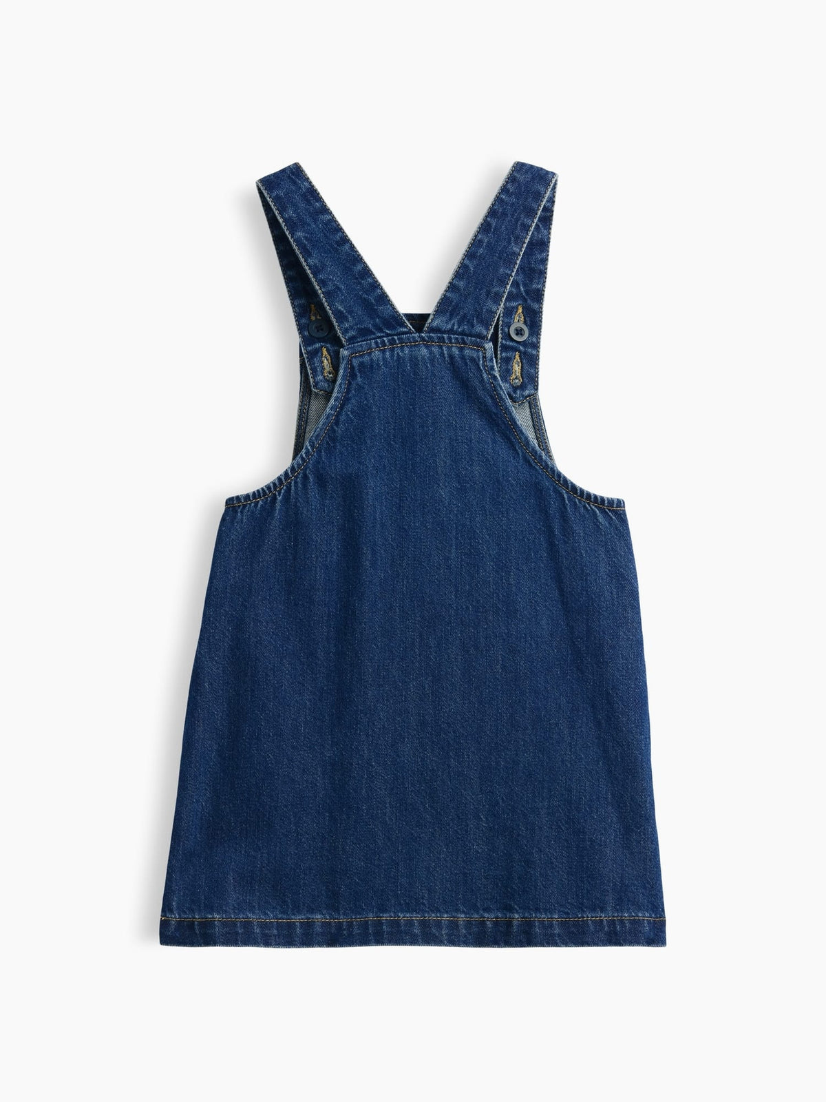 Mavi Işlemeli Denim Tulum