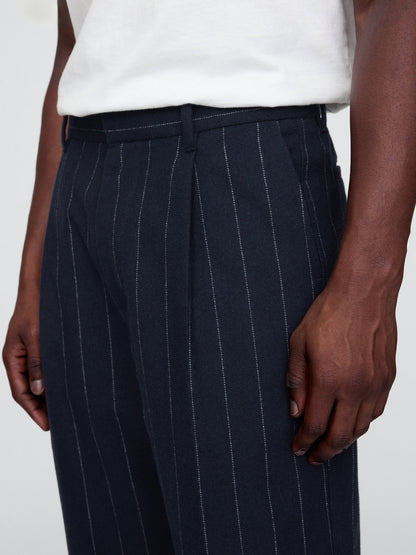 Lacivert 365 Yün Karışımı Relaxed Fit Pantolon