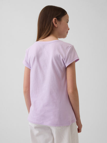 Lila Gap Logo T-shirt