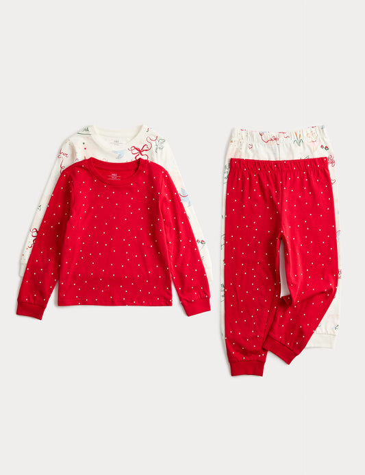 2’li Saf Pamuklu Çocuk Pijama Takımı (1–8 Yaş)
