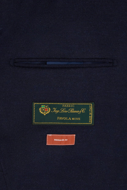 Damat Regular Fit Lacivert Düz Kumaş Ceket