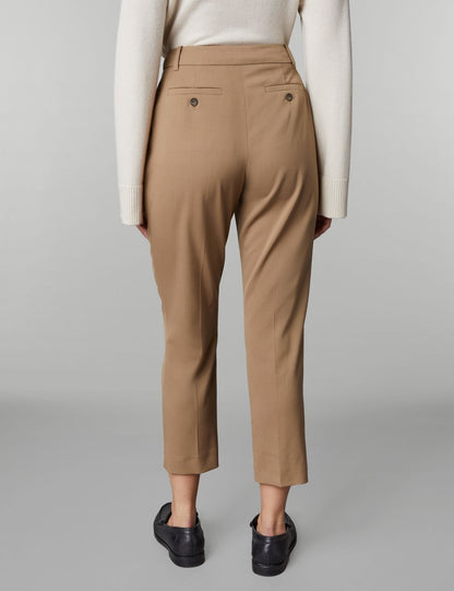 Straight Leg Yün Crop Pantolon