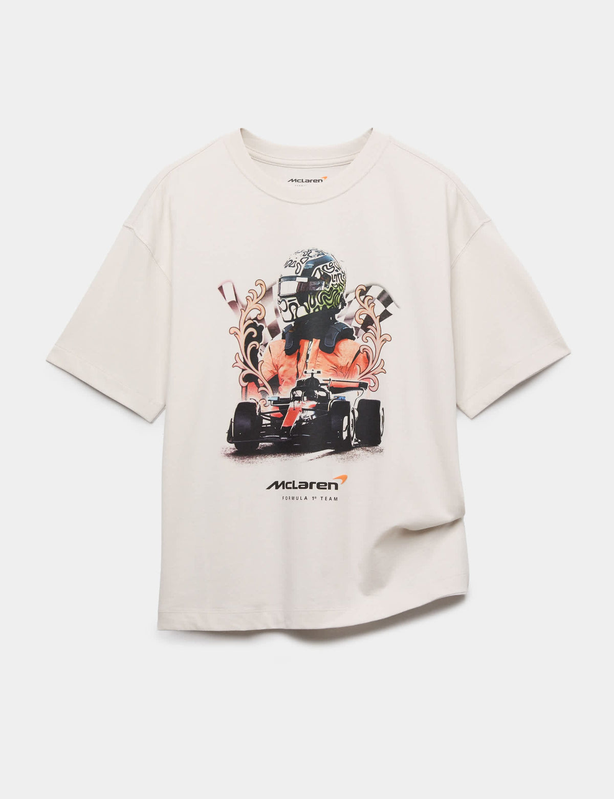Saf Pamuklu Mclaren T-shirt