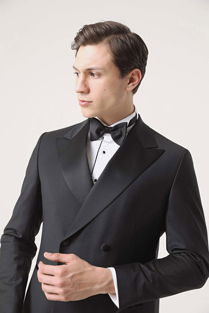 Damat Regular Fit Siyah Damatlık &amp; Smokin Takim