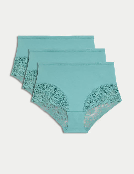3'lü Body Soft Full Brief Külot Seti