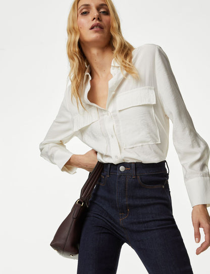 Yüksek Bel Slim Flare Magic Jean Pantolon