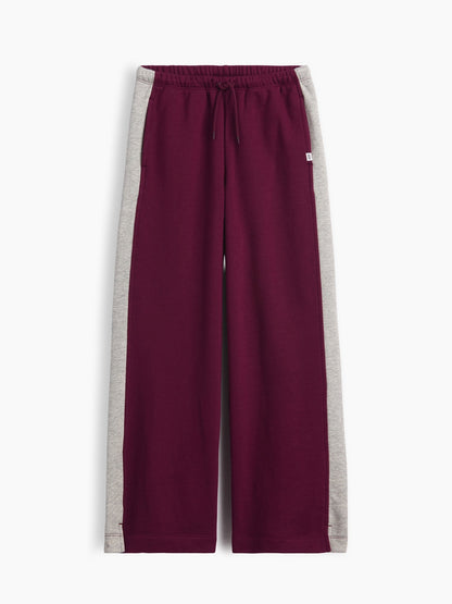 Bordo Vintagesoft Baggy Varsity Pantolon