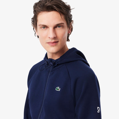 Lacoste Tennis X Novak Djokovic Erkek Regular Fit Fermuarlı Baskılı Lacivert Eşofman Takımı