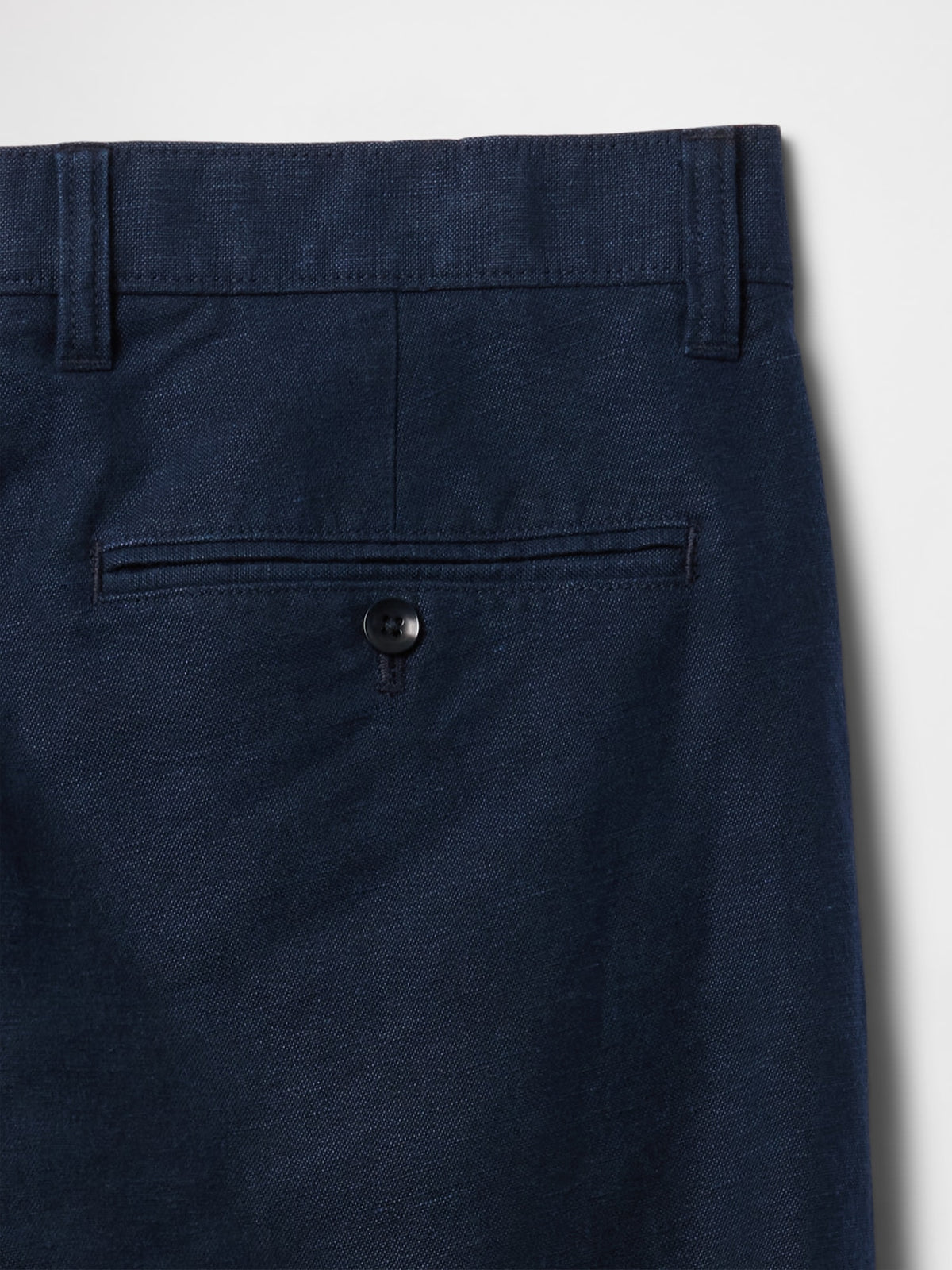 Lacivert Keten Karışımı Khaki Pantolon