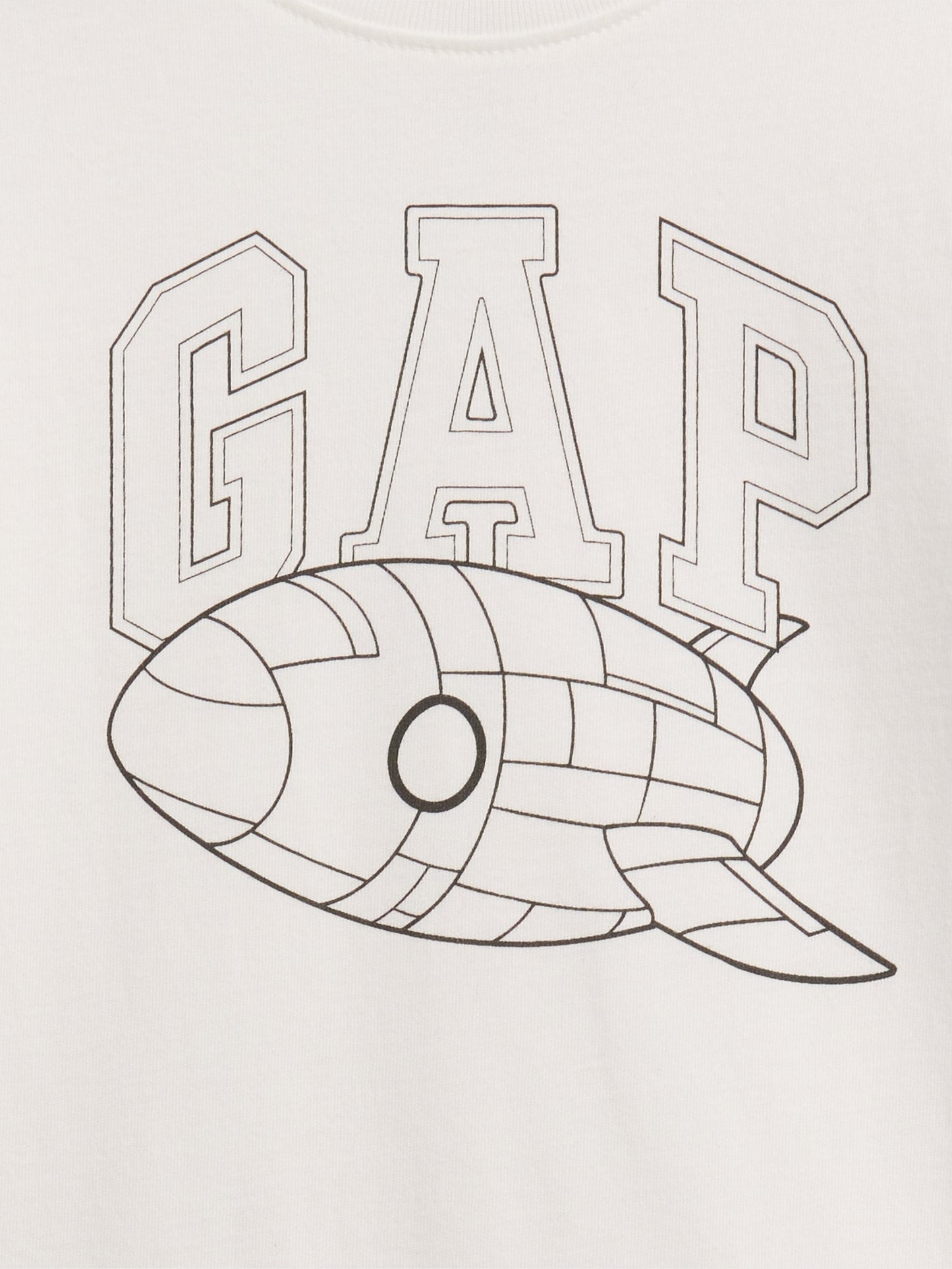 Beyaz Grafik Baskılı T-shirt