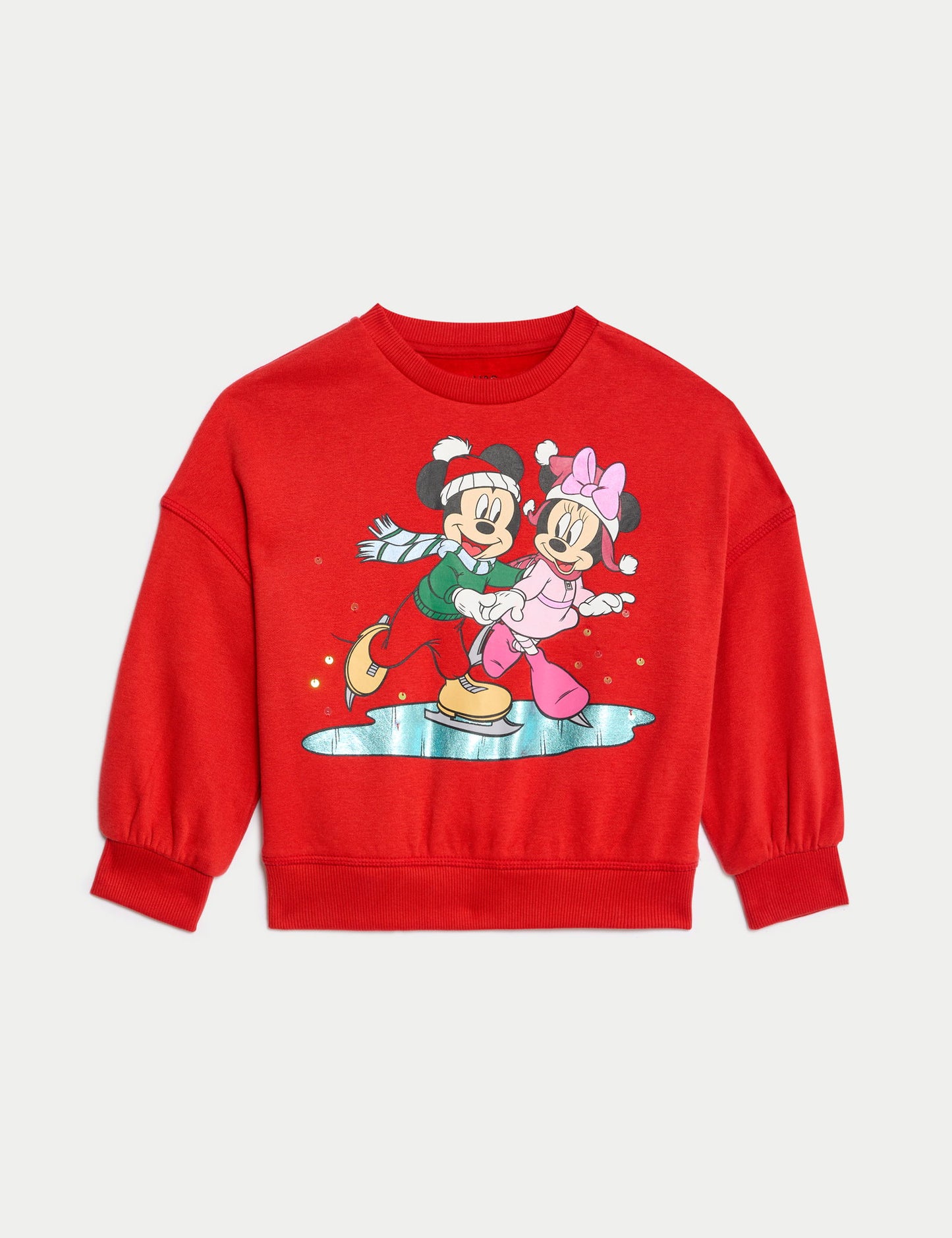 Minnie & Mickey Mouse:trade_mark: Christmas Sweatshirt (2-8 Yaş)