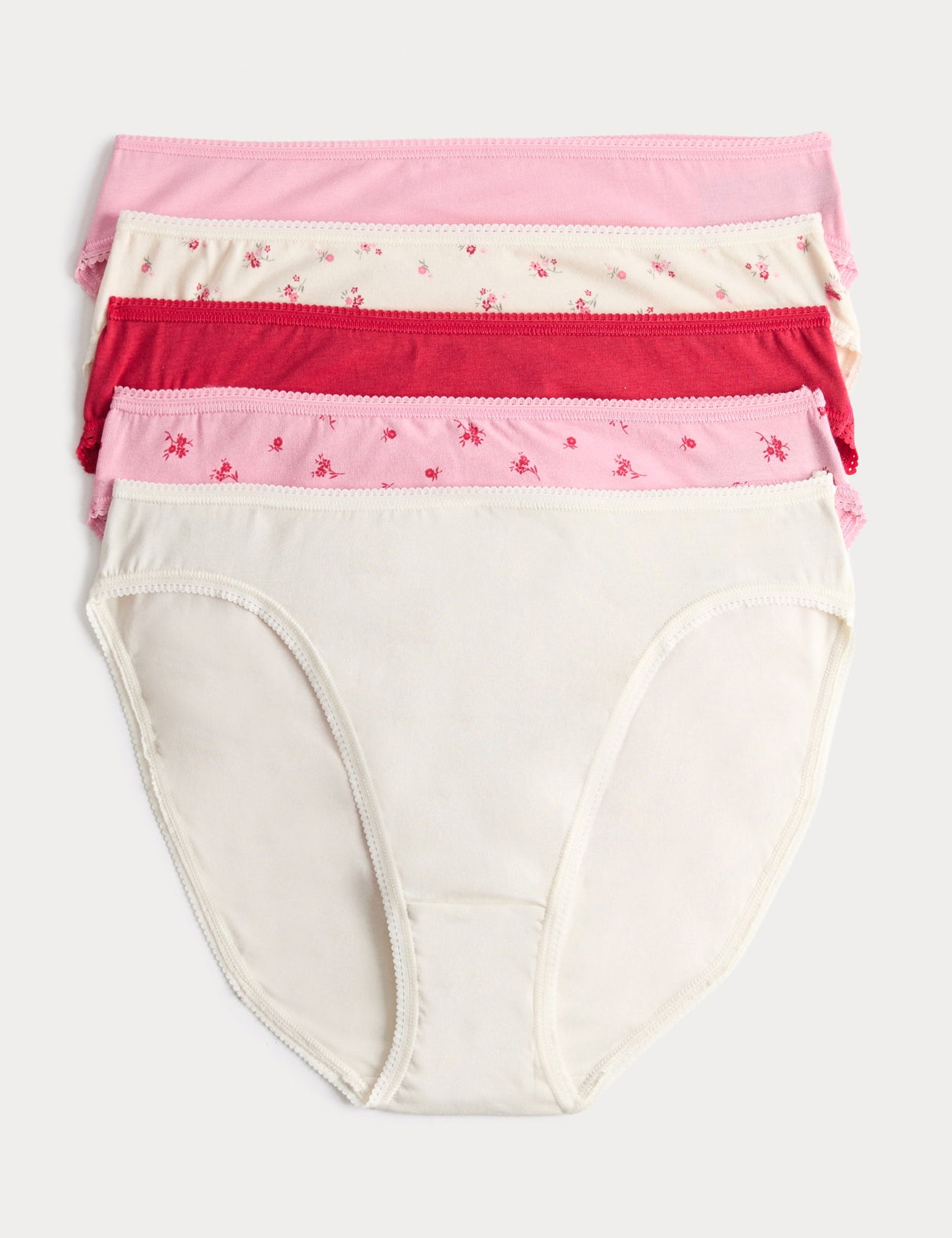 5'li Cotton Lycra® High Leg Külot Seti
