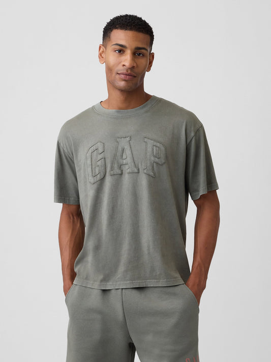 Haki Everyday Soft Boxy Gap Logo T-shirt