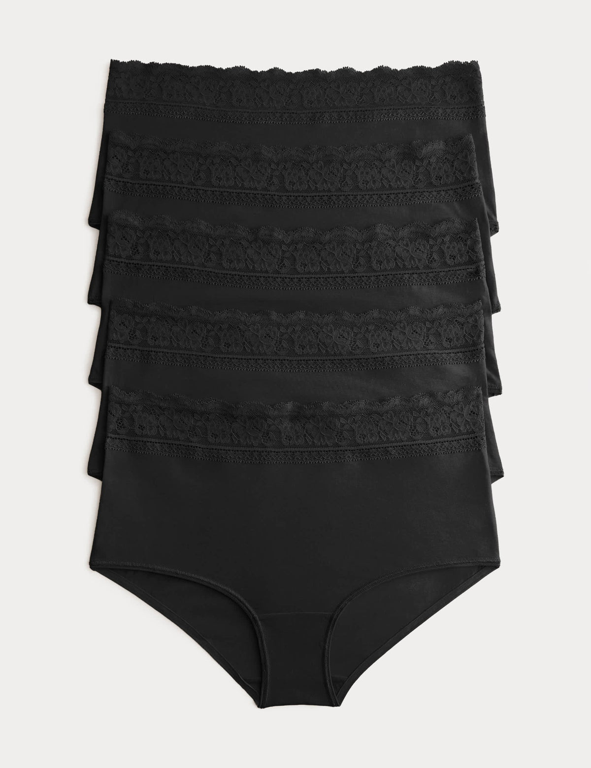 5'li Dantel Detaylı Short Külot Seti