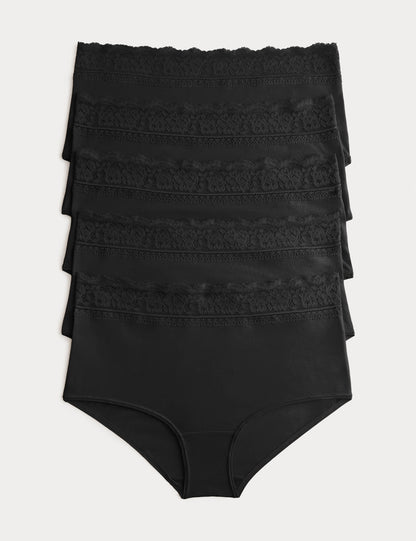 5'li Dantel Detaylı Short Külot Seti