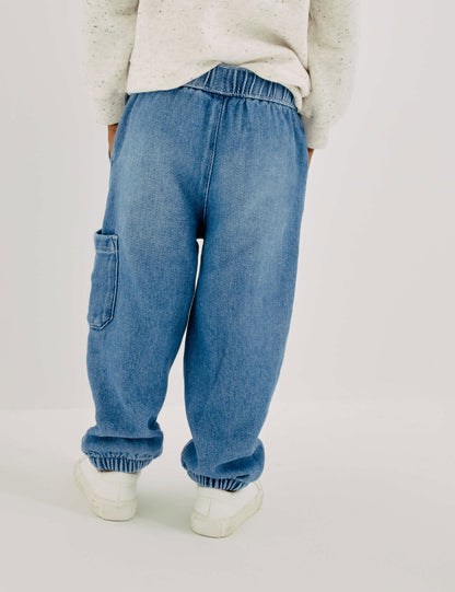 Relaxed Denim Kargo Jean (2-8 Yaş)