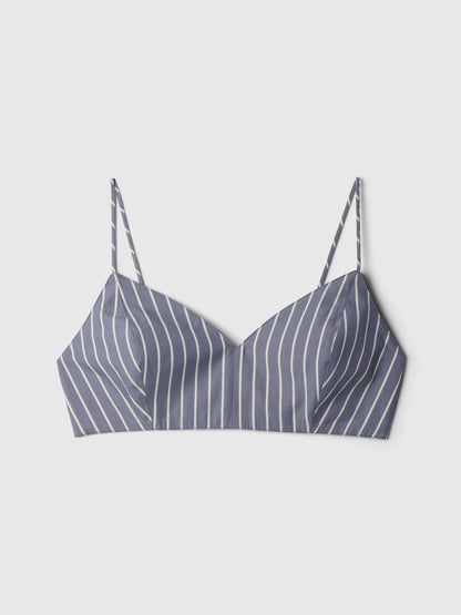 Mavi Organik Pamuk Crop Bralet