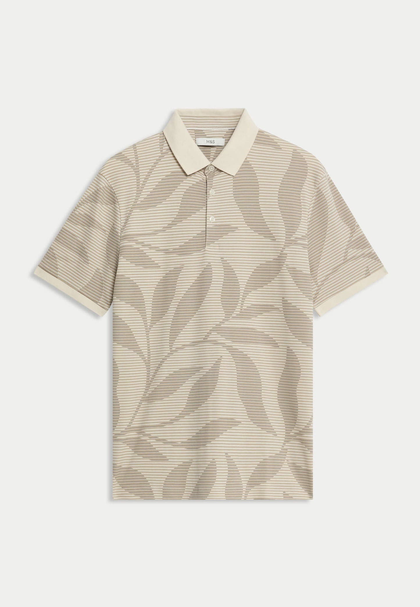Saf Pamuklu Kısa Kollu Polo Yaka T-shirt