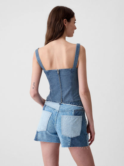 Mavi Denim Korsaj Üst