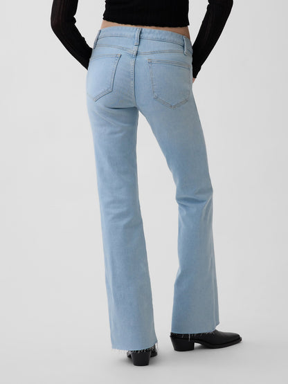 Açık Mavi Low Rise Long & Lean Jean Pantolon