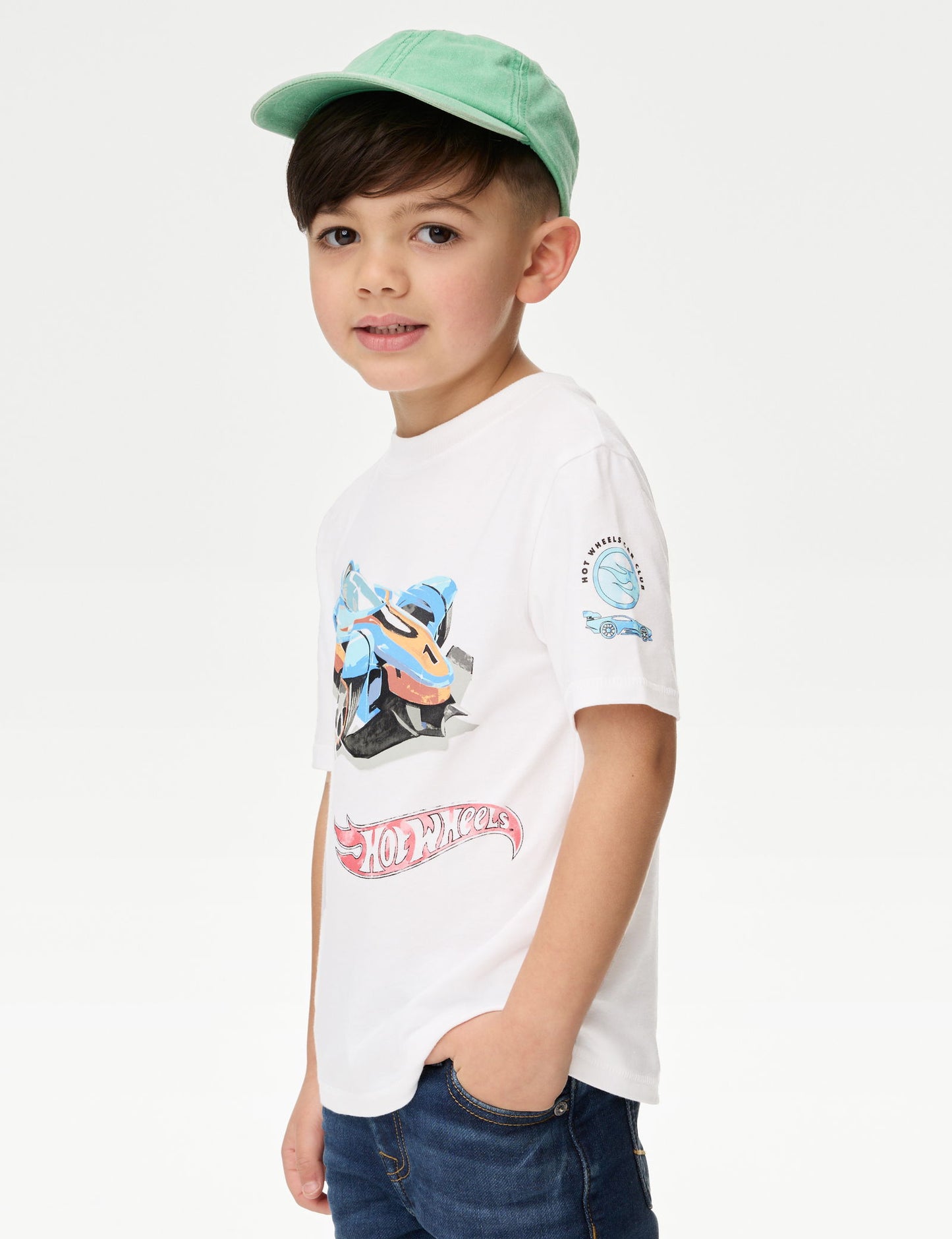 Saf Pamuklu Hot Wheels:trade_mark: Tişört (2–8 Yaş)