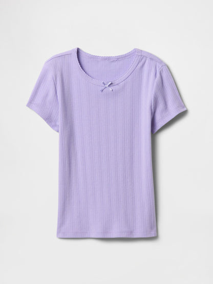 Mor Pointelle T-shirt