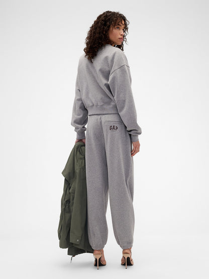 Gri Gap × Victoria Beckham Heavyweight Fransız Havlu Kumaş Jogger Eşofman Altı