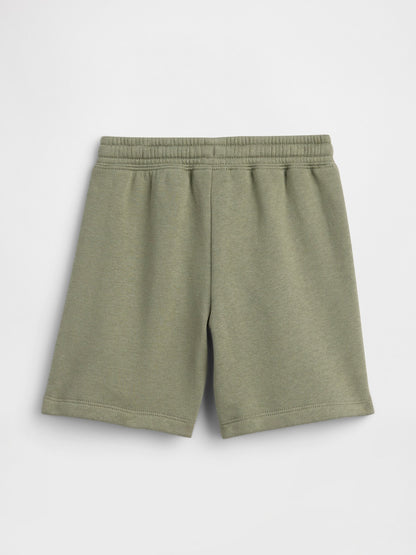 Açık Yeşil Relaxed Pull-on Fleece Şort