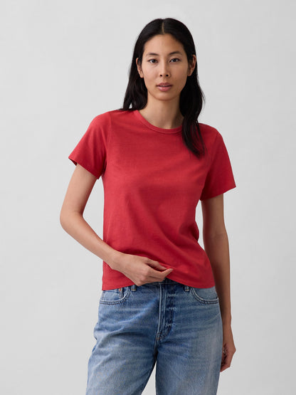 Kırmızı Organik Pamuk Vintagesoft T-shirt