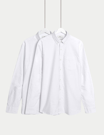 Ultimate 2’li Regular Fit Saf Pamuk Oxford Gömlek