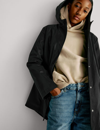 Faux Fur Astarlı Balıkçı Ceketi (6–16 Yaş)