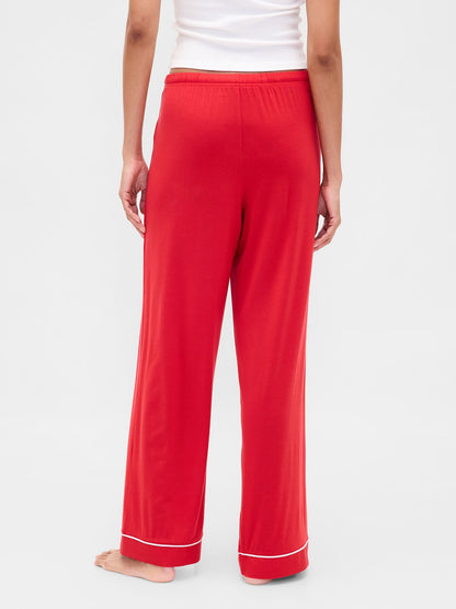 Kırmızı Softest Modal Pijama Altı