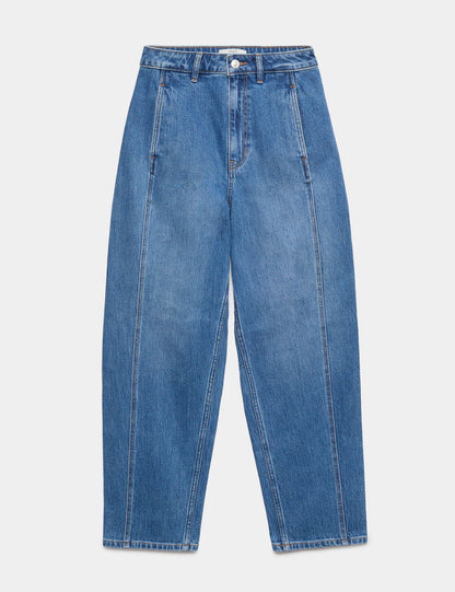 Pamuklu Carrot Leg Jean Pantolon