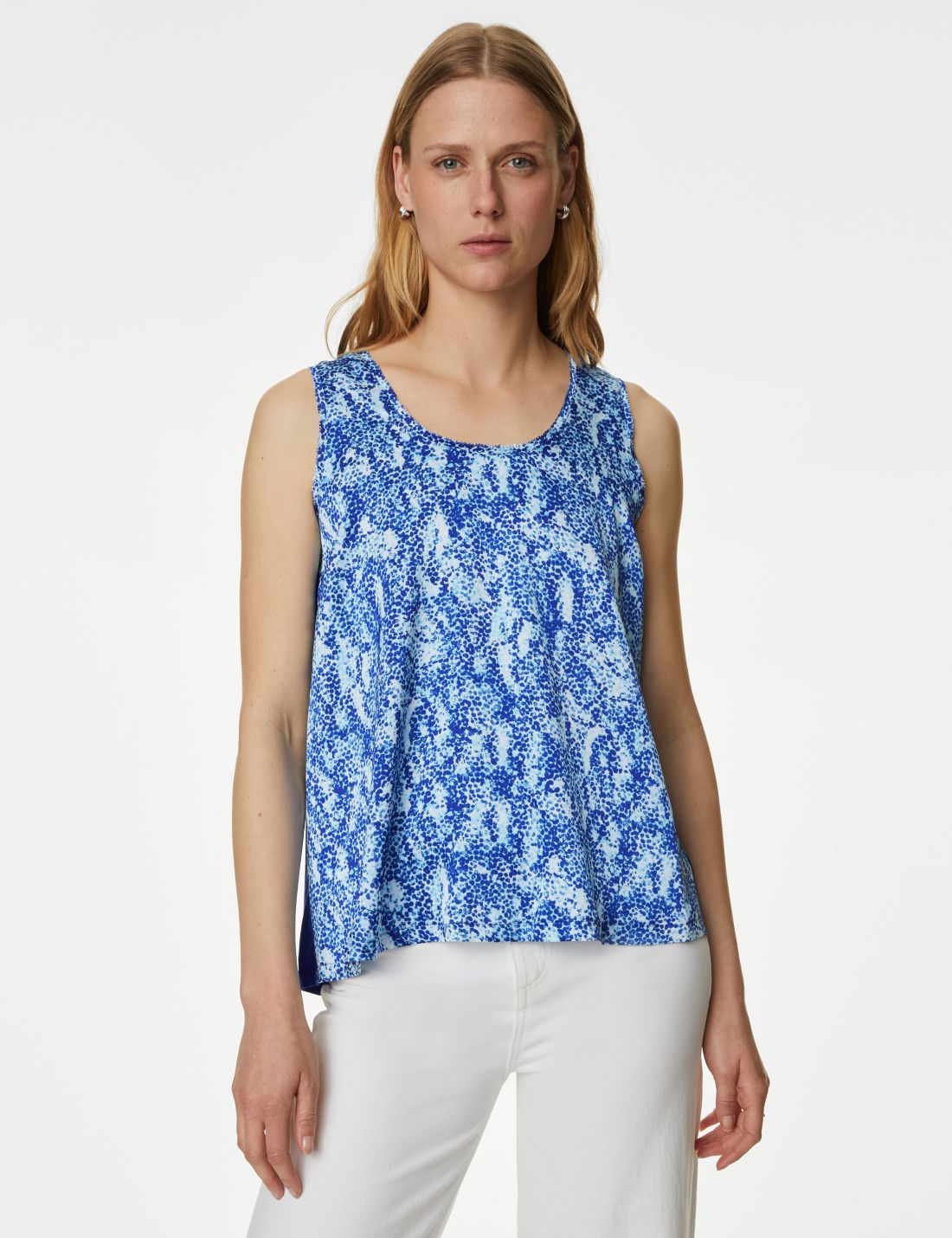 Regular Fit Desenli Bluz