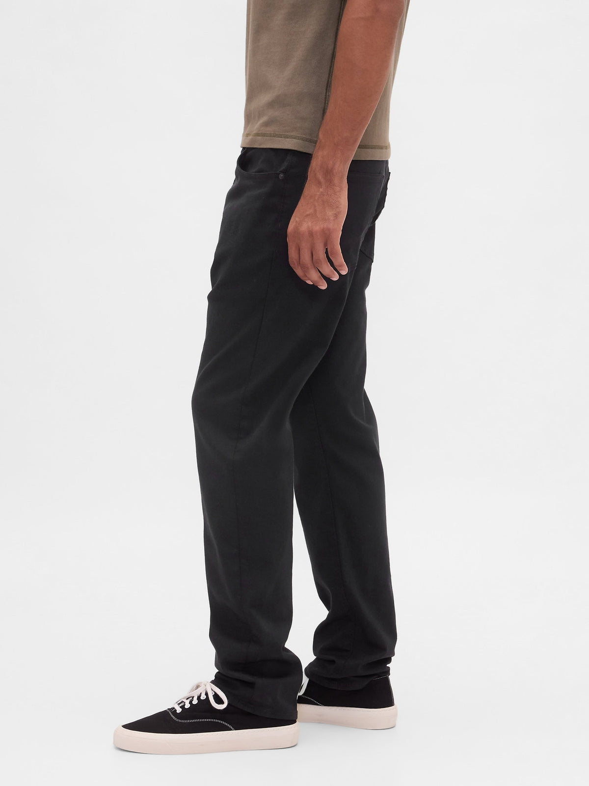Siyah Straight Fit City Jean Pantolon