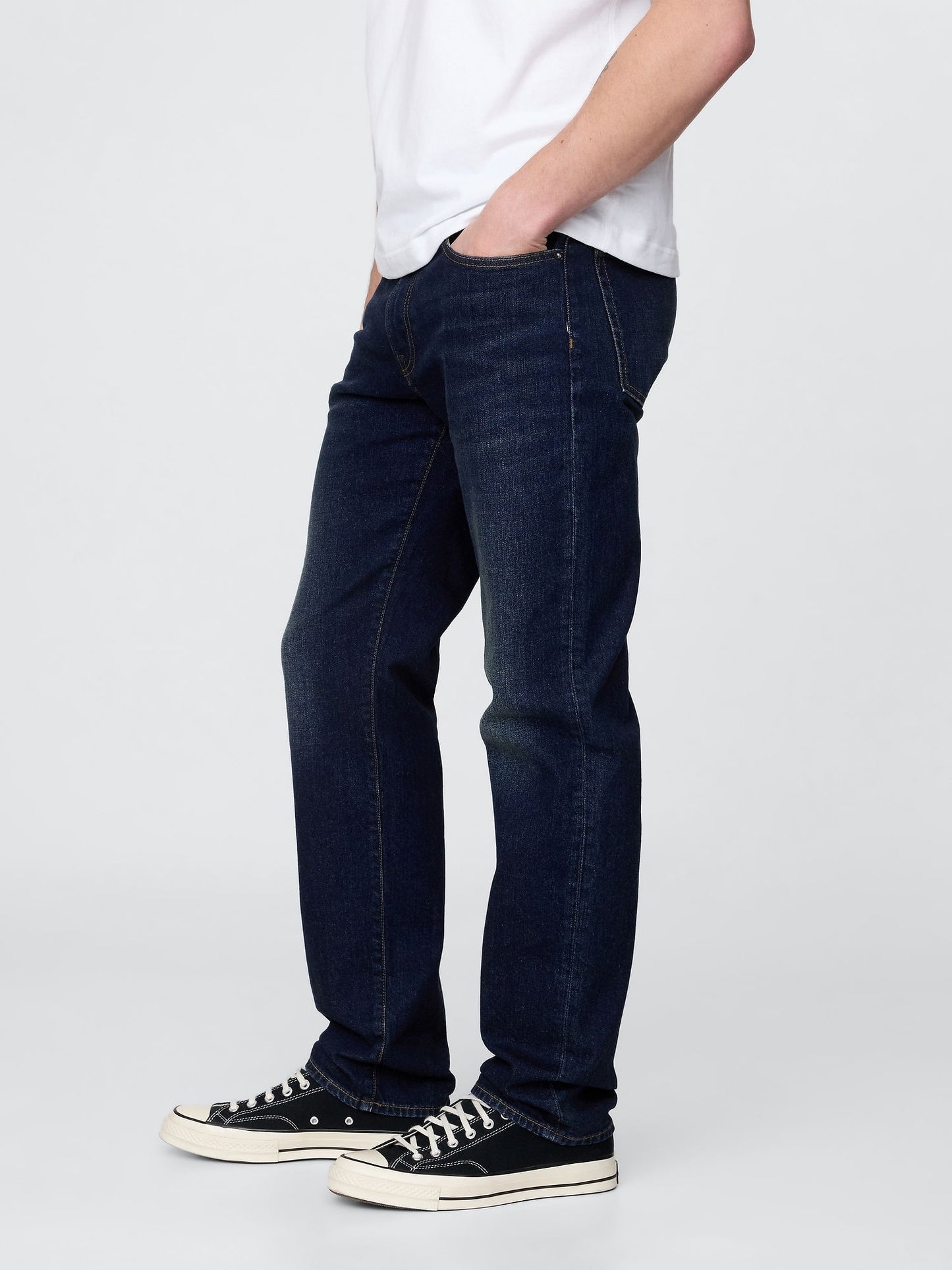 Koyu Mavi Gapflex Straight Jean Pantolon
