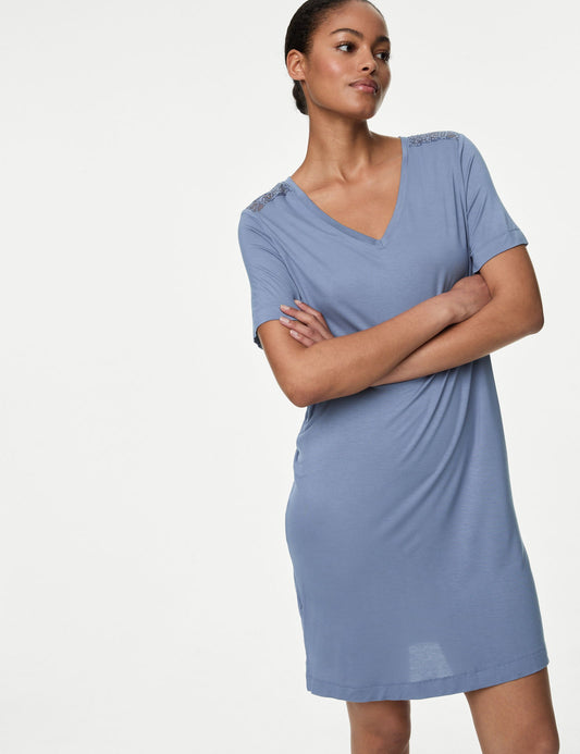 Body Soft:trade_mark: Dantel Detaylı Gecelik