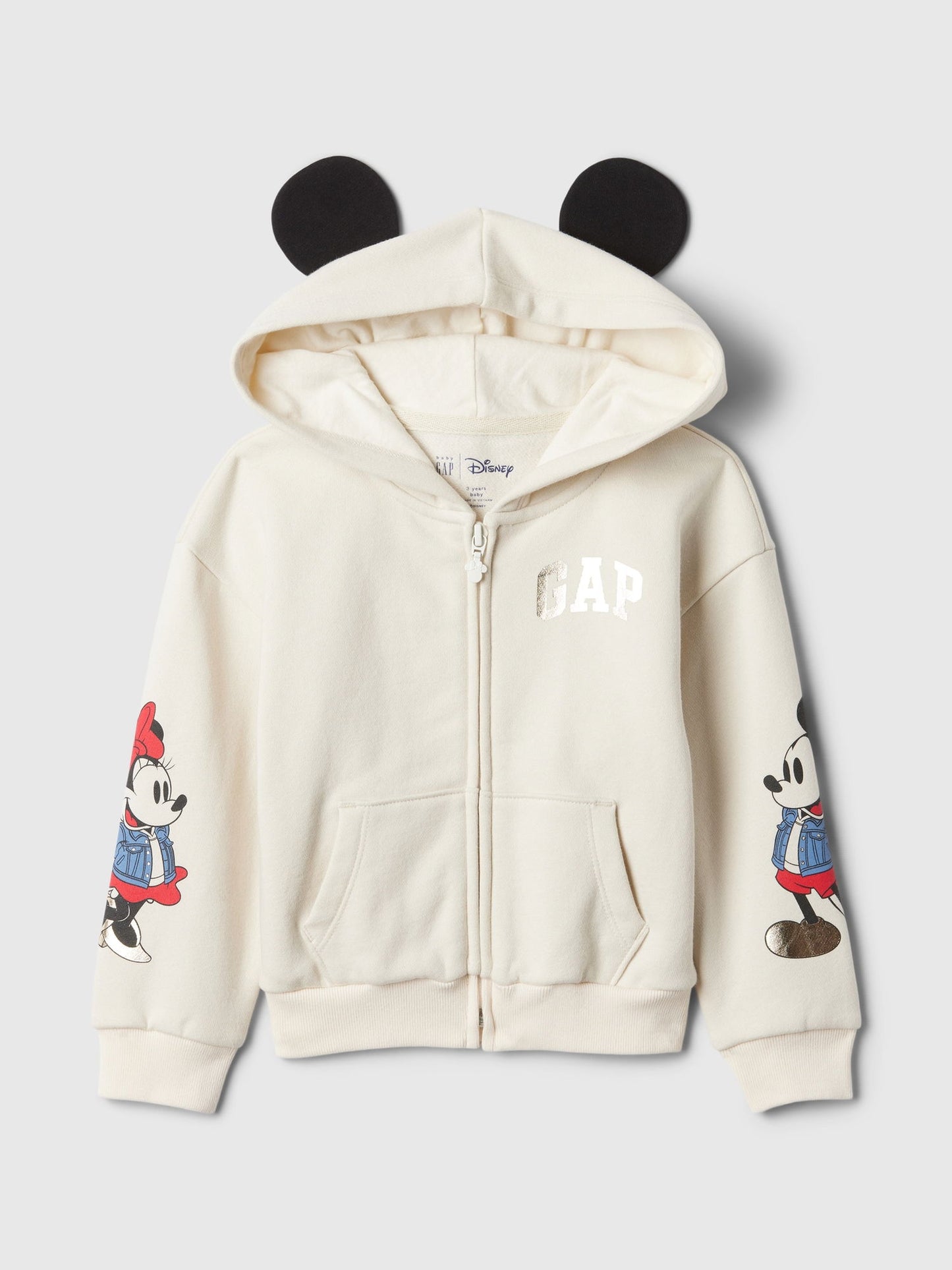 Kırık Beyaz Gap Logo VintageSoft Disney Grafikli Sweatshirt