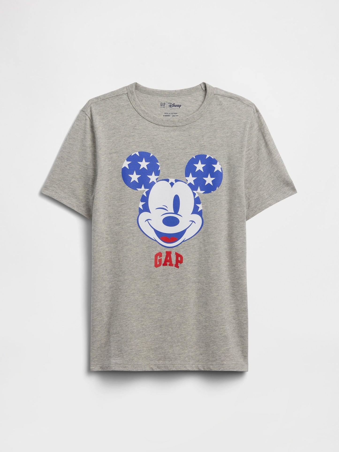 Gri Disney Mickey Mouse Logo T-shirt