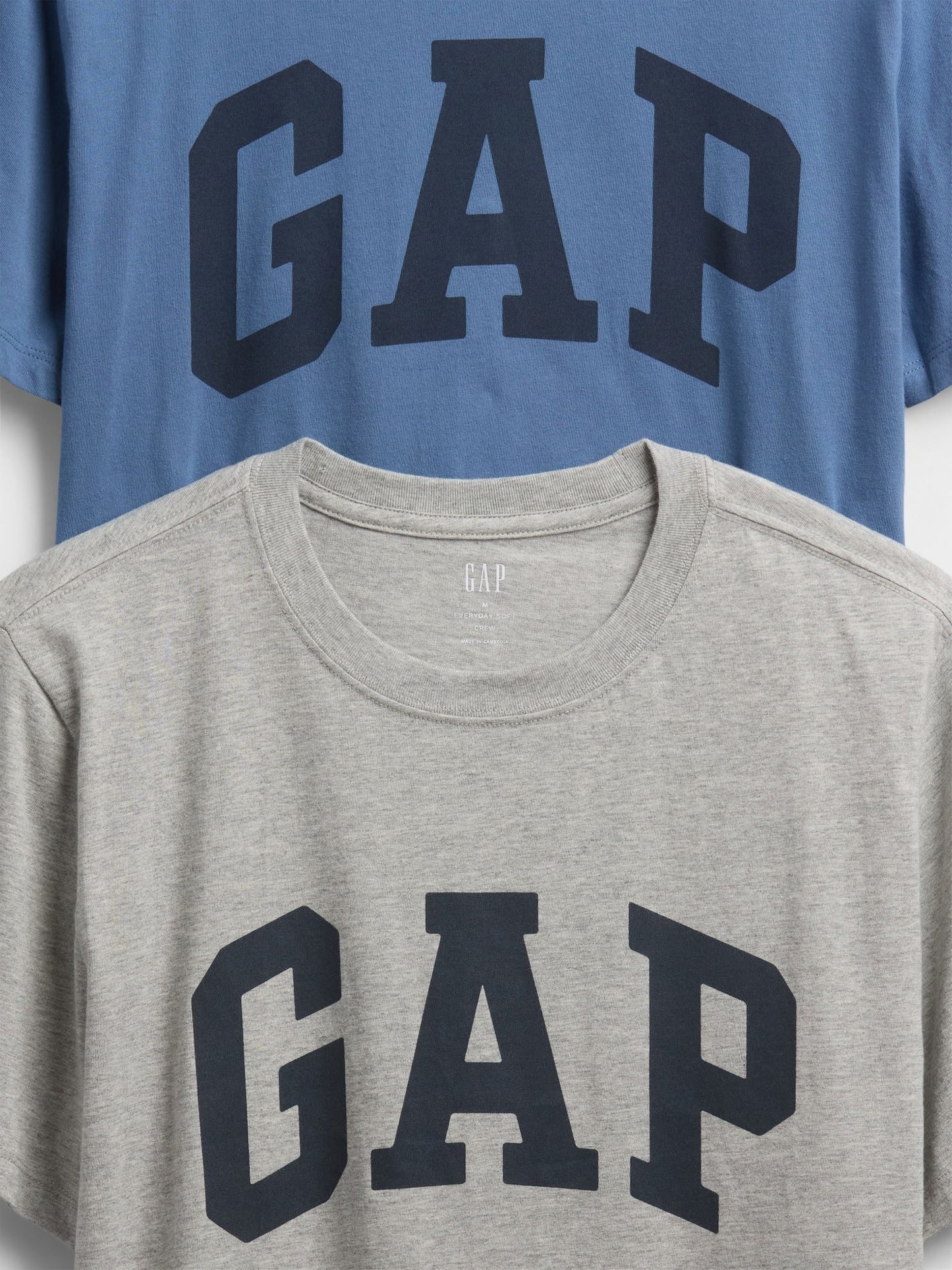 Gri Everyday Soft Gap Logo 2'li T-shirt Seti