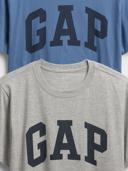 Gri Everyday Soft Gap Logo 2'li T-shirt Seti