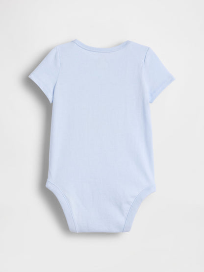 Açık Mavi First Favorites Organik Pamuk Bodysuit