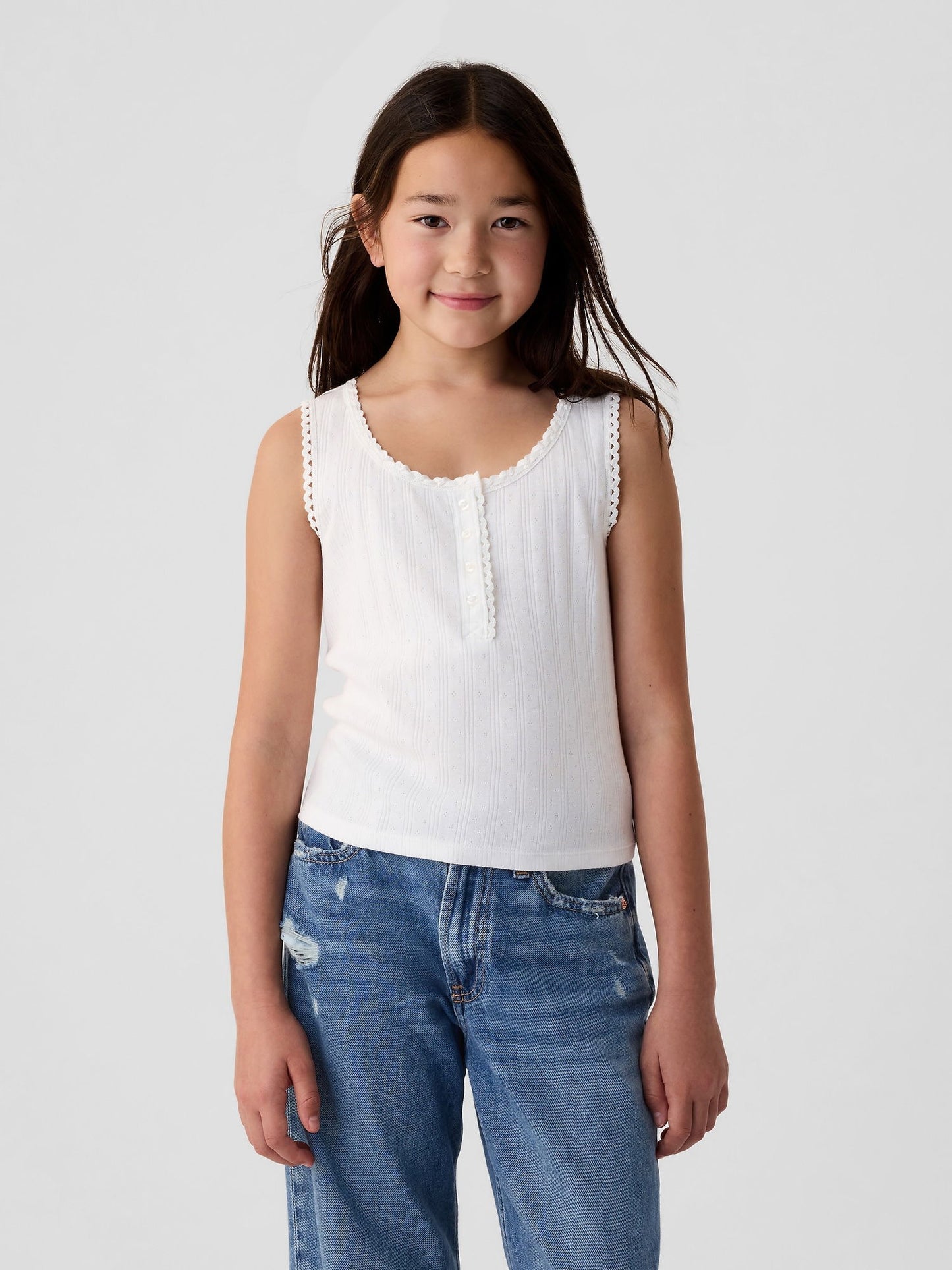 Kırık Beyaz Gap × Dôen Pointelle Atlet
