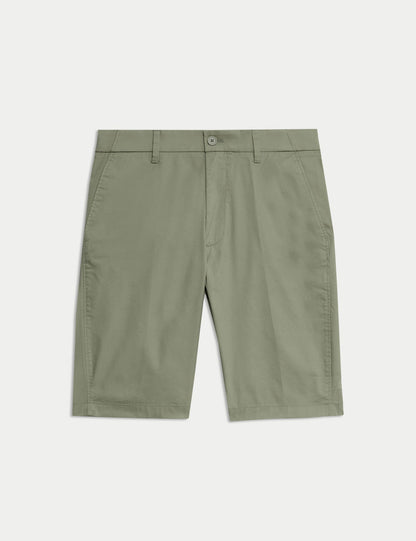 Pamuk Karışımlı Regular Fit Lightweight Chino Şort